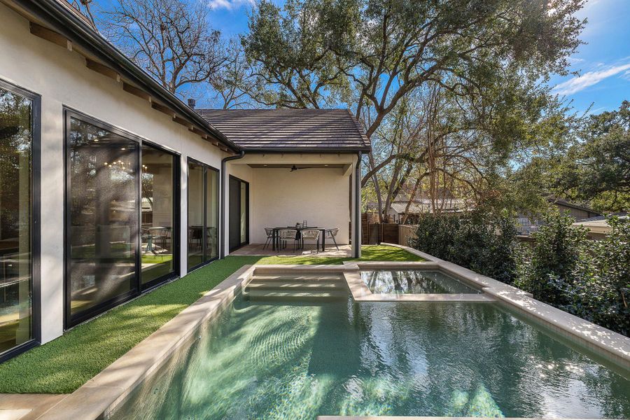 Exterior details and patio area of a home in , Austin (Image 24).