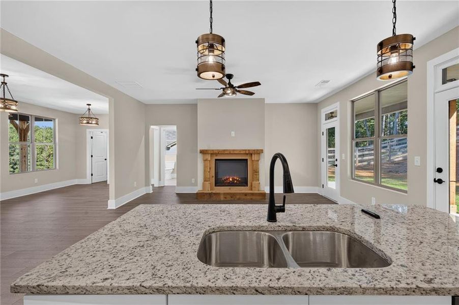 Furnished interior view inside a new home in , Dawsonville (Image 6).