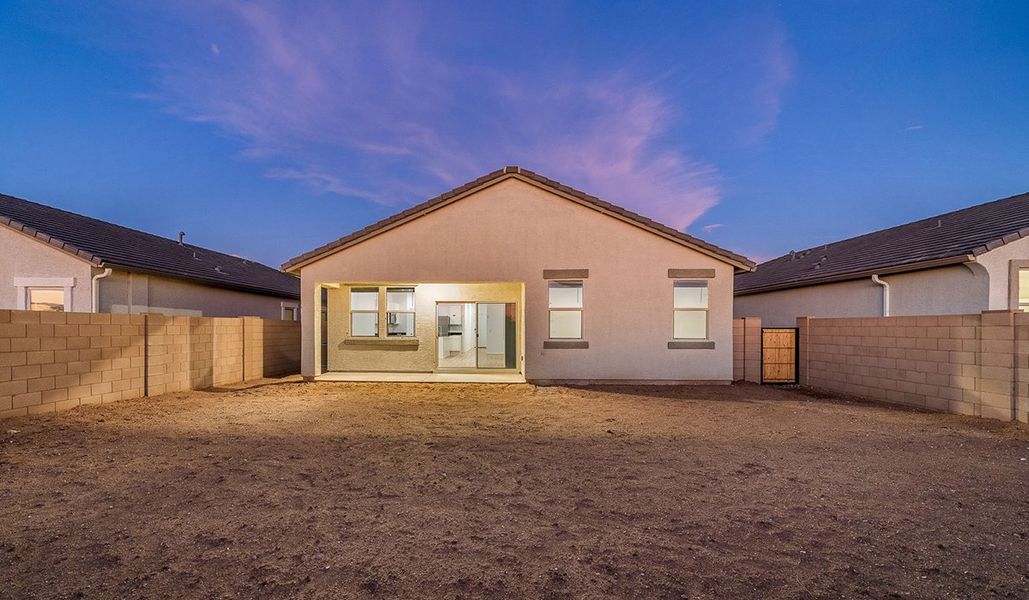 Exterior details and patio area of a home in Saguaro Bloom, Marana (Image 23).