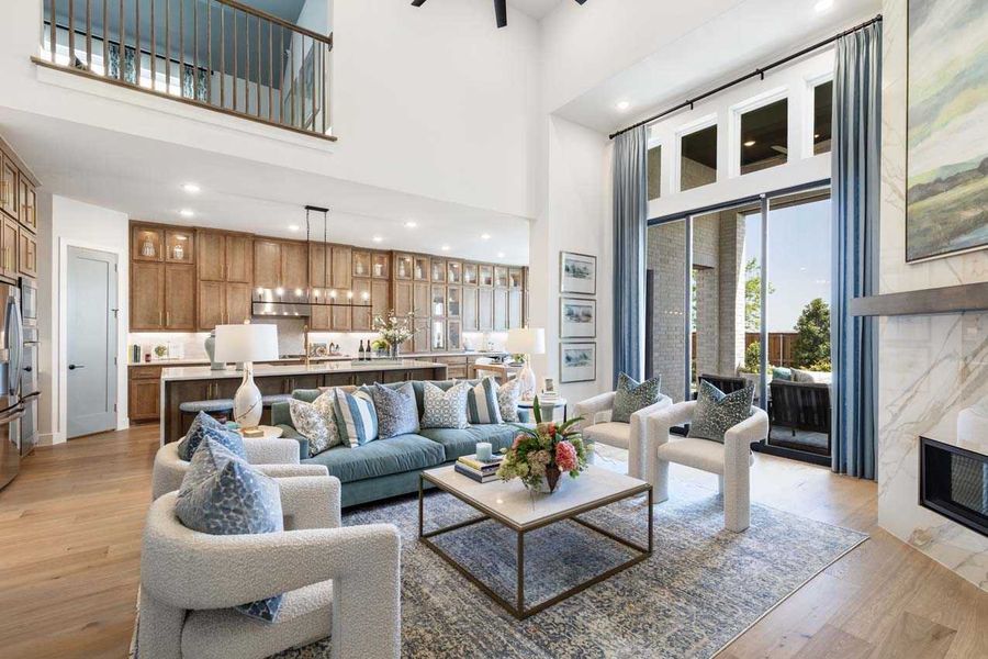 Representative Family Room - some options shown