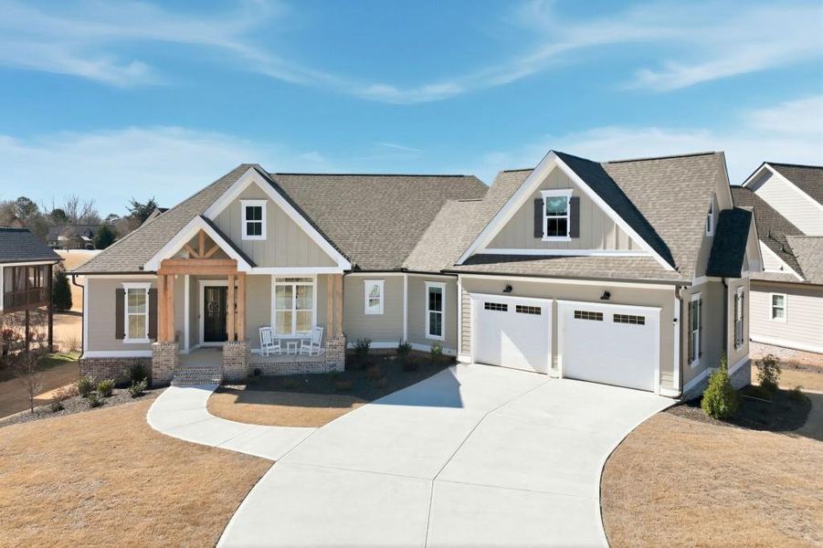 Front exterior of a new home in , Jefferson, GA, highlighting curb appeal (Image 22).