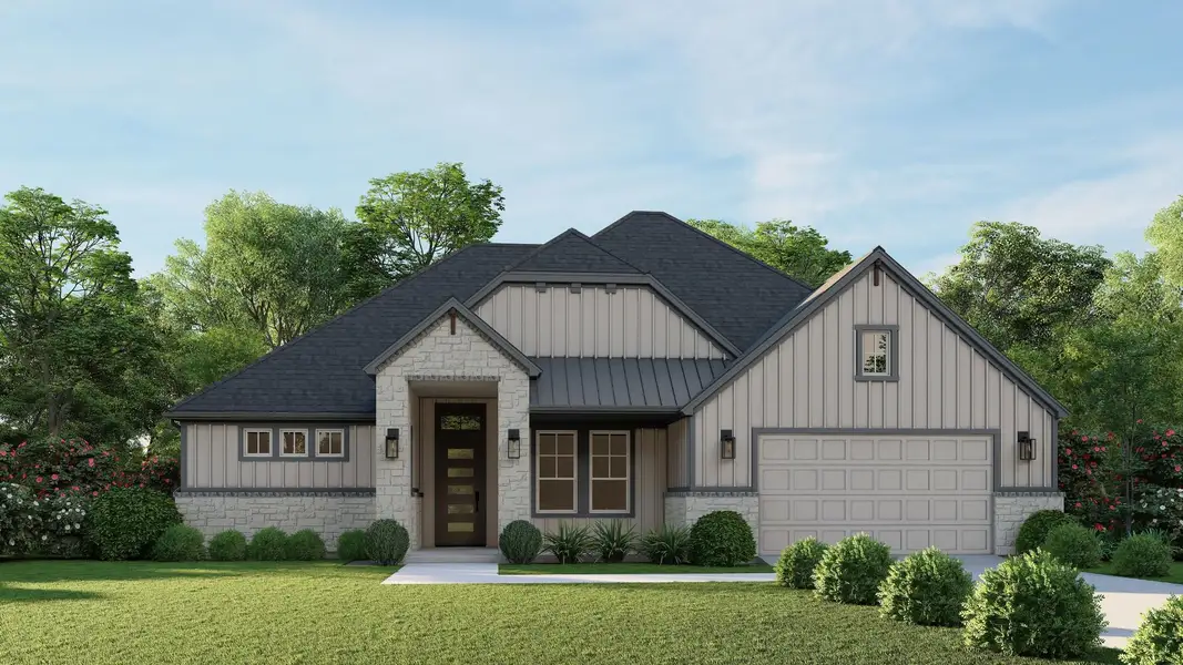 Front exterior of a home in the Country Village Estates community, located in Castroville, TX (Image 6). Front exterior of a home in the Country Village Estates community, located in Castroville, TX (Image 6).