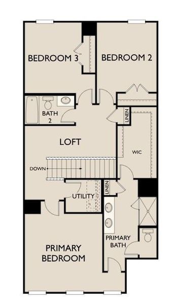 2D floor plan layout of this home in , Flowery Branch, GA (Image 4).