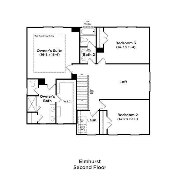2D floor plan layout of this home in Sidney Creek Single Family, Zebulon, NC (Image 3).