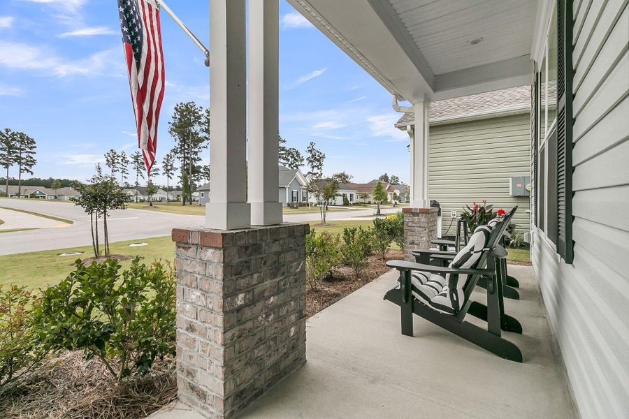 Exterior details and patio area of a home in , Summerville (Image 4).