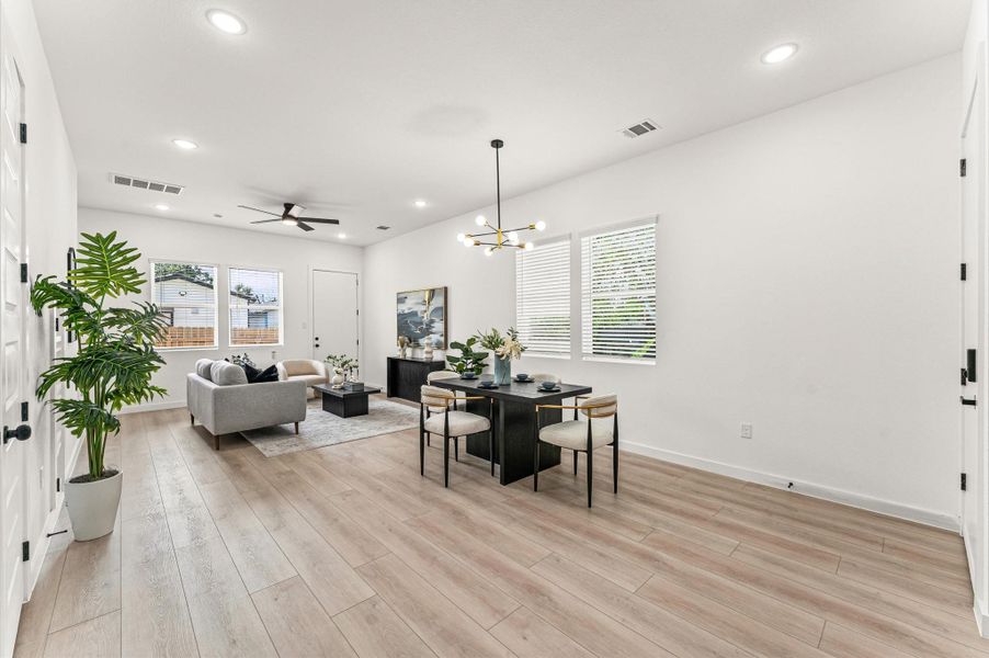 Furnished interior view inside a new home in , Houston (Image 18).