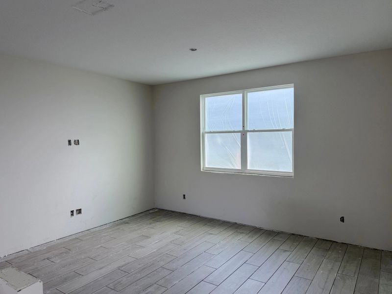 Family room space located off the kitchen - under construction
