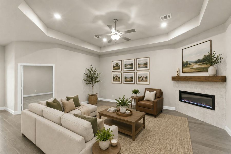 Furnished interior view inside a new home in Westside Preserve, Midlothian (Image 5).