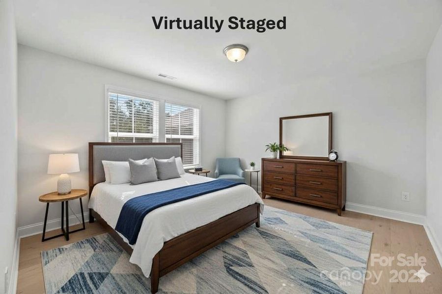 Virtually Decorated Rear Covered Porch