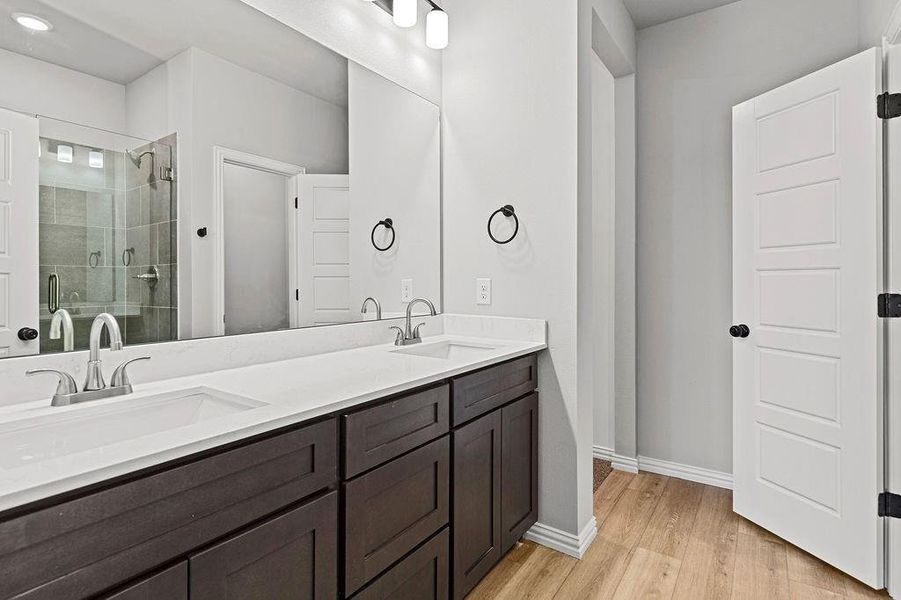 Furnished interior view inside a new home in Trails of Fossil Creek, Fort Worth (Image 14).