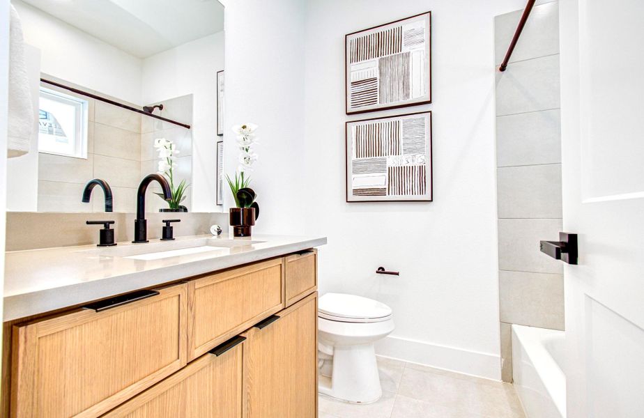 Furnished interior view inside a new home in , Houston (Image 35).