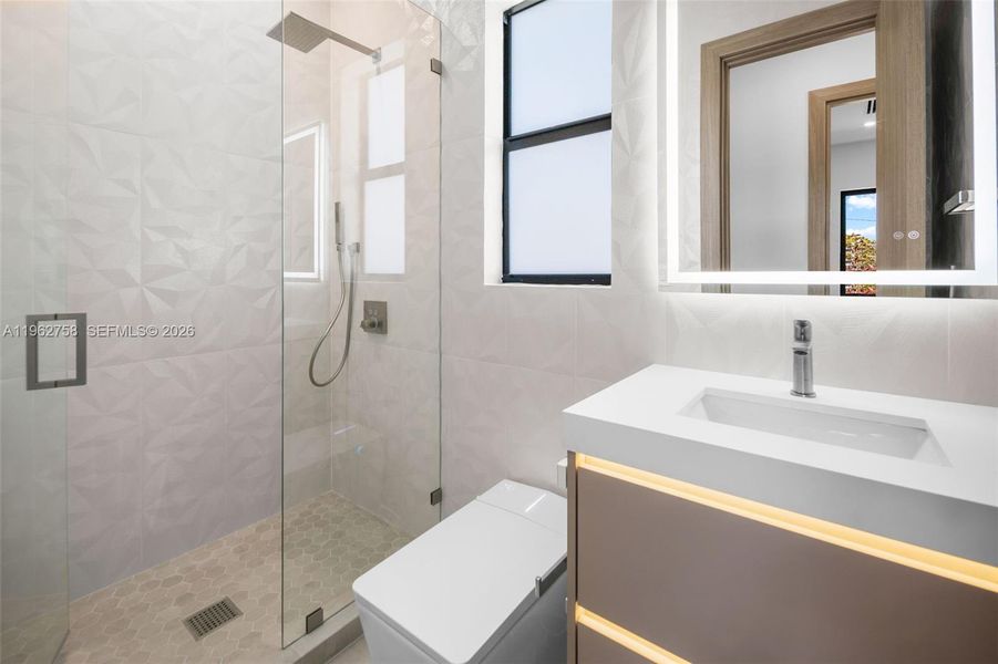 Furnished interior view inside a new home in , Miami (Image 57).