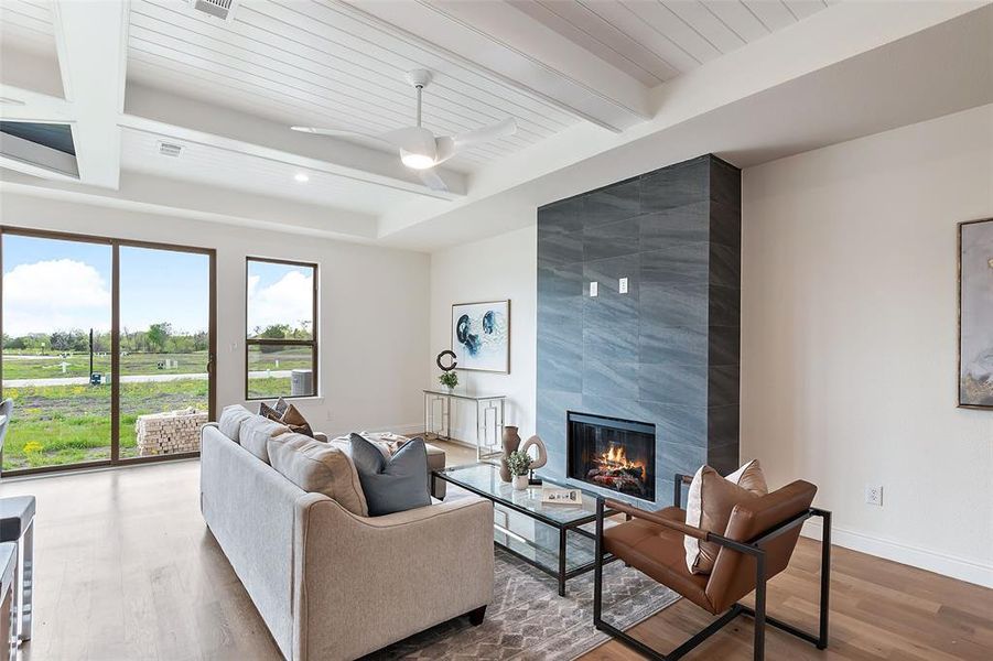 Furnished interior view inside a new home in , Heath (Image 3).