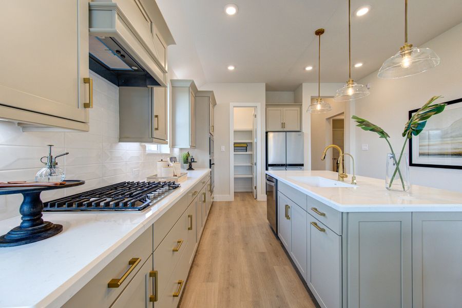 Representative furnished interior of a home built from the Cambridge by Beazer Homes in Gatherings® at Chambers Creek, Willis (Image 5). Representative furnished interior of a home built from the Cambridge by Beazer Homes in Gatherings® at Chambers Creek, Willis (Image 5).