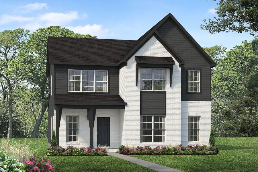 Representative exterior photo of a completed home built from the Alexander by Parkside Builders in The Woods, Gallatin, TN (Image 8).