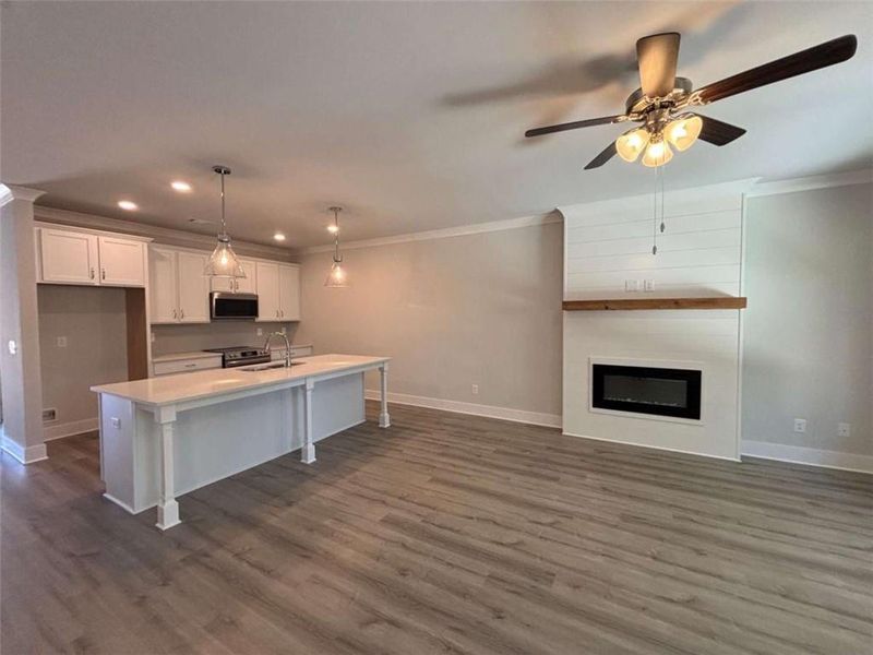 Furnished interior view inside a new home in , Cleveland (Image 6).