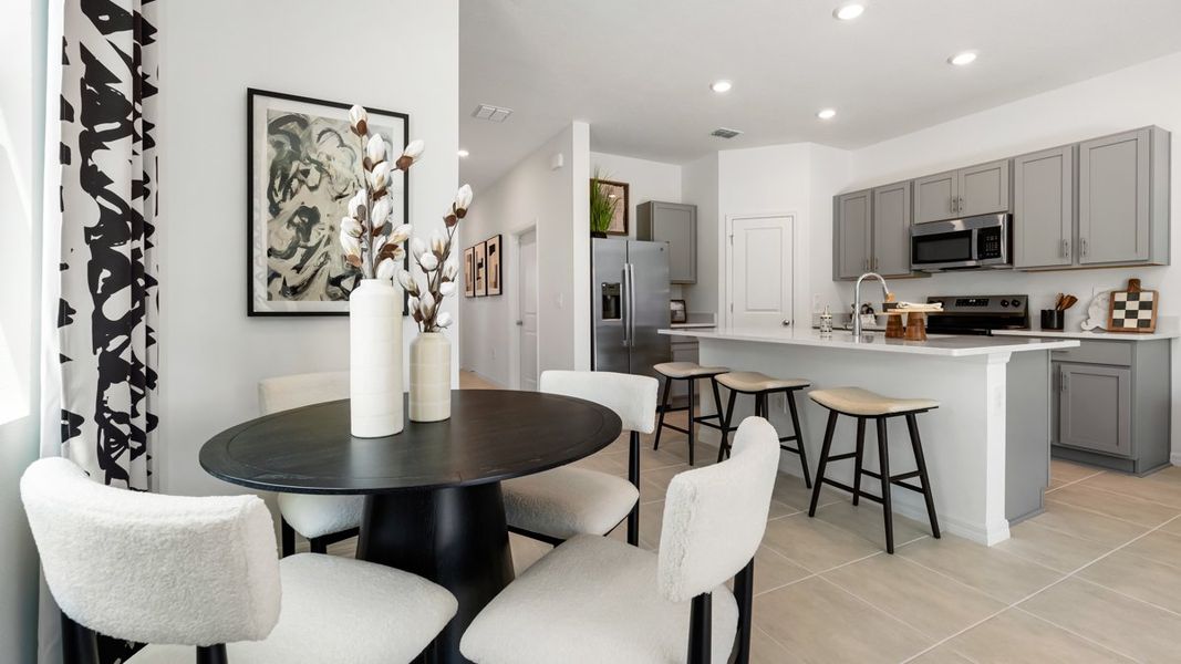 Representative furnished interior of a home built from the Jasmine by Taylor Morrison in The Towns at Firethorn, Parrish (Image 4).