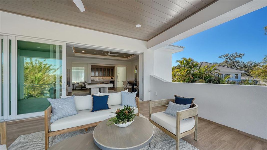 Exterior details and patio area of a home in , Sarasota (Image 26).
