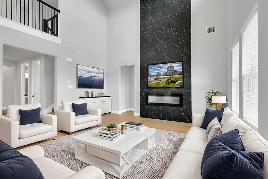 Furnished interior view inside a new home in Polo Ridge, Forney (Image 19).
