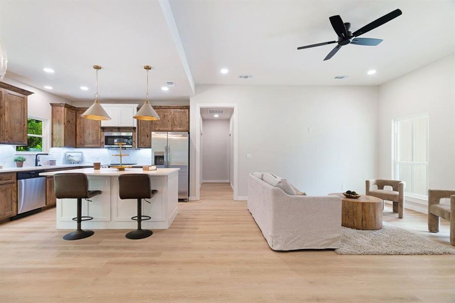 Furnished interior view inside a new home in , Paris (Image 11).