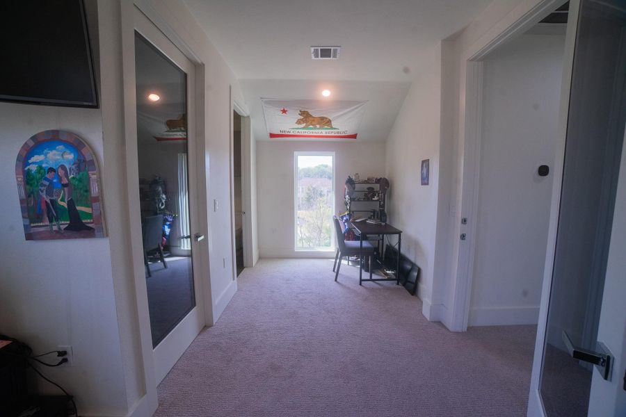 This exceptional junior suite (Bedroom 3) offers guests or family members the ultimate in privacy and comfort. Featuring oversized windows for a bright, cheerful atmosphere, the room is complete with a spacious walk-in closet and its own private full ensuite, providing a luxury hotel-like experience