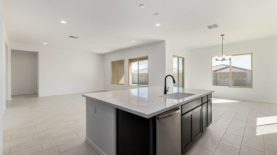 Representative furnished interior of a home built from the Granada by DRB Homes in Arroyo Seco - Palazzo, Buckeye (Image 12). Representative furnished interior of a home built from the Granada by DRB Homes in Arroyo Seco - Palazzo, Buckeye (Image 12).