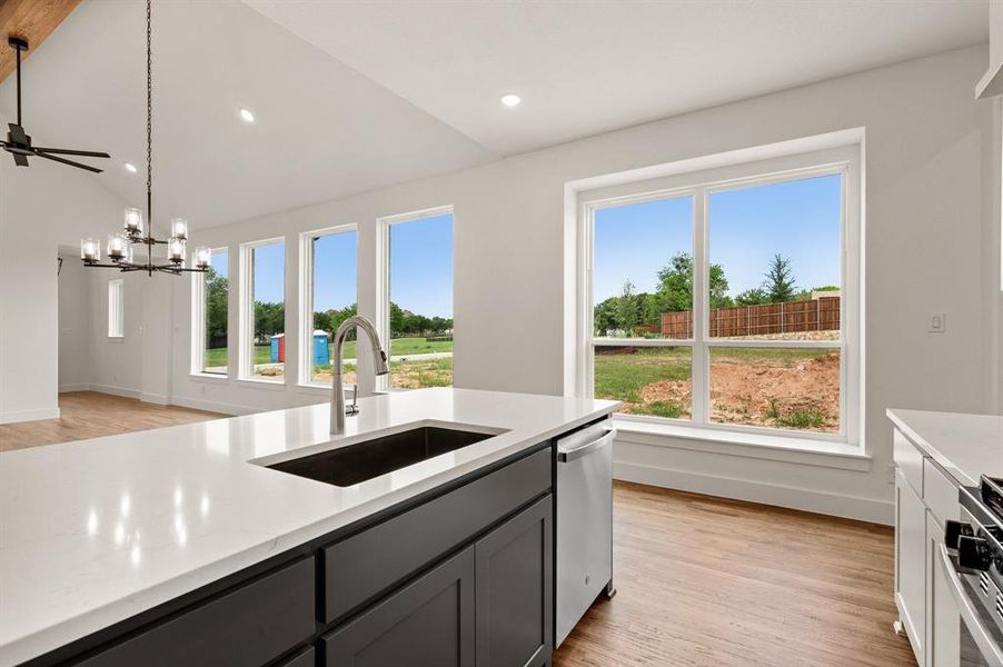 Furnished interior view inside a new home in The Resort on Eagle Mt. Lake, Fort Worth (Image 8). Furnished interior view inside a new home in The Resort on Eagle Mt. Lake, Fort Worth (Image 8).