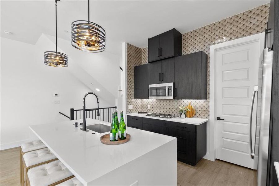 Furnished interior view inside a new home in , Dallas (Image 26).