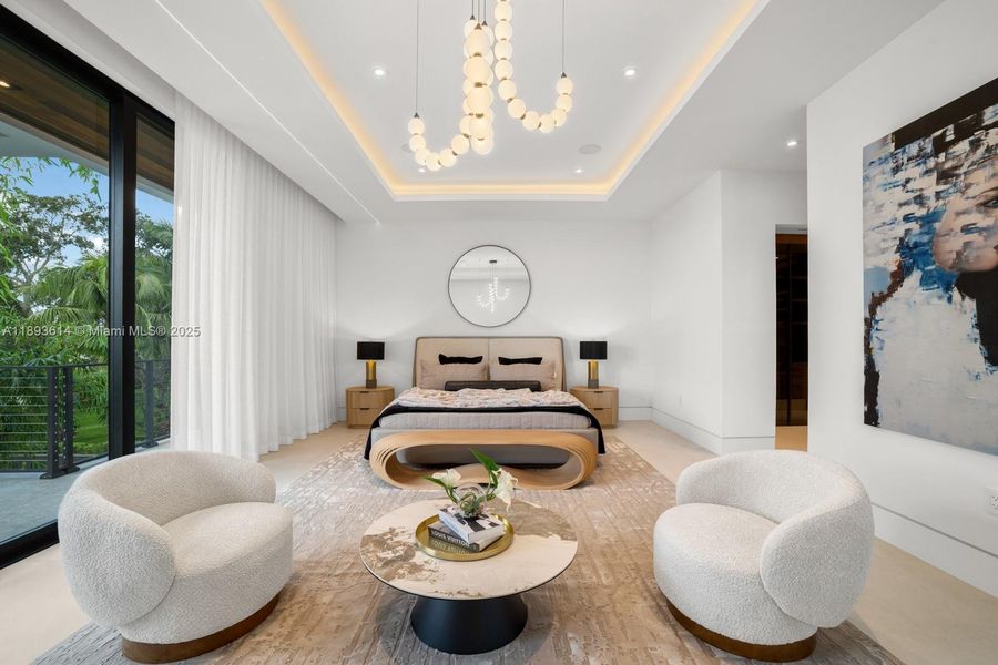 Furnished interior view inside a new home in , Miami (Image 25).