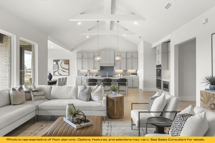 Representative furnished interior of a home built from the St Lucia by Stonefield Homes in Heath Golf and Yacht: Elegante' Series, Heath (Image 5). Representative furnished interior of a home built from the St Lucia by Stonefield Homes in Heath Golf and Yacht: Elegante' Series, Heath (Image 5).