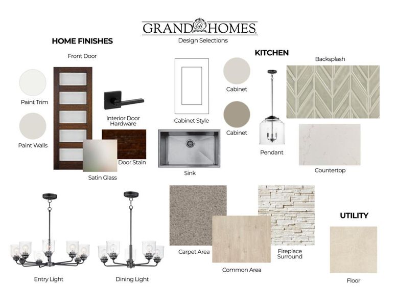 Sample of building materials used in homes in Grand Estates of Anna, Anna (Image 4). Sample of building materials used in homes in Grand Estates of Anna, Anna (Image 4).