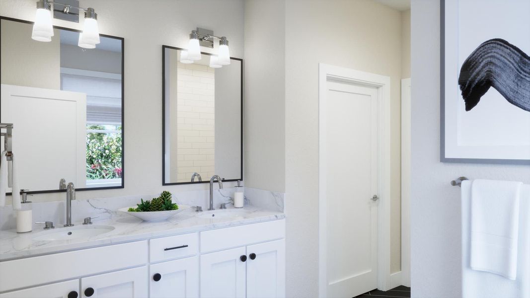 Primary Bath | Monticello | Trinity Gardens | New Homes in DeLand, FL by Landsea Homes Primary Bath | Monticello | Trinity Gardens | New Homes in DeLand, FL by Landsea Homes