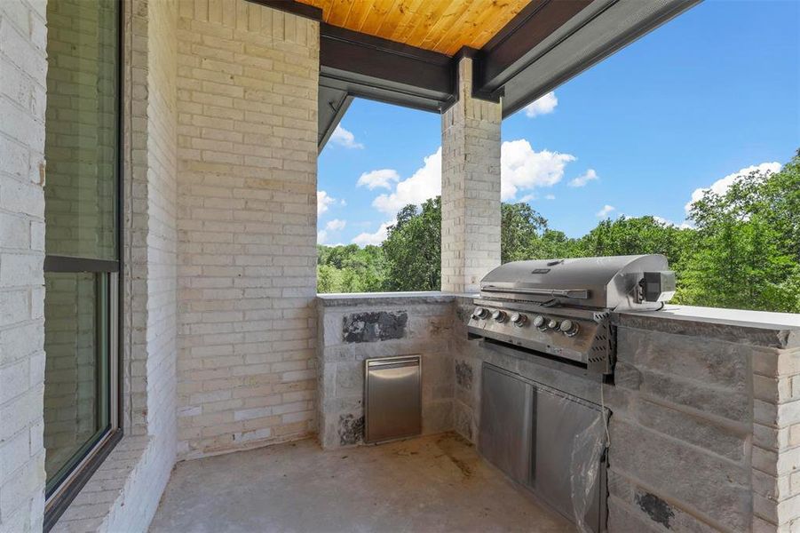 View of patio / terrace featuring area for grilling