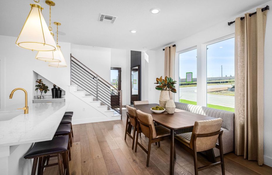 Representative furnished interior of a home built from the Maroon by Pulte Homes in Cameron Place, Austin (Image 26).