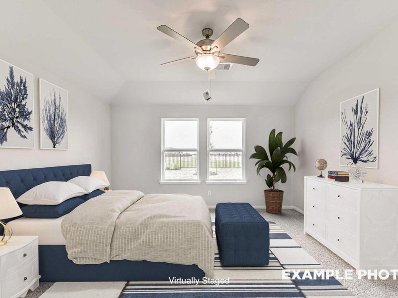 Furnished interior view inside a new home in Sunterra, Katy (Image 14).