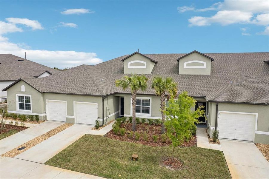 Front elevation of home. Front elevation of home.