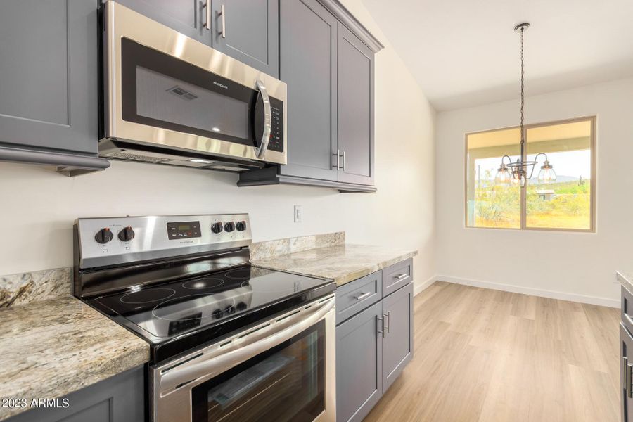 Stainless steel appliances!