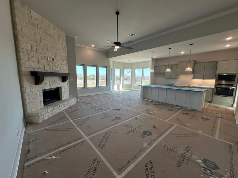 In-progress construction of a new home in Fannin Ranch, Leonard, TX (Image 23).