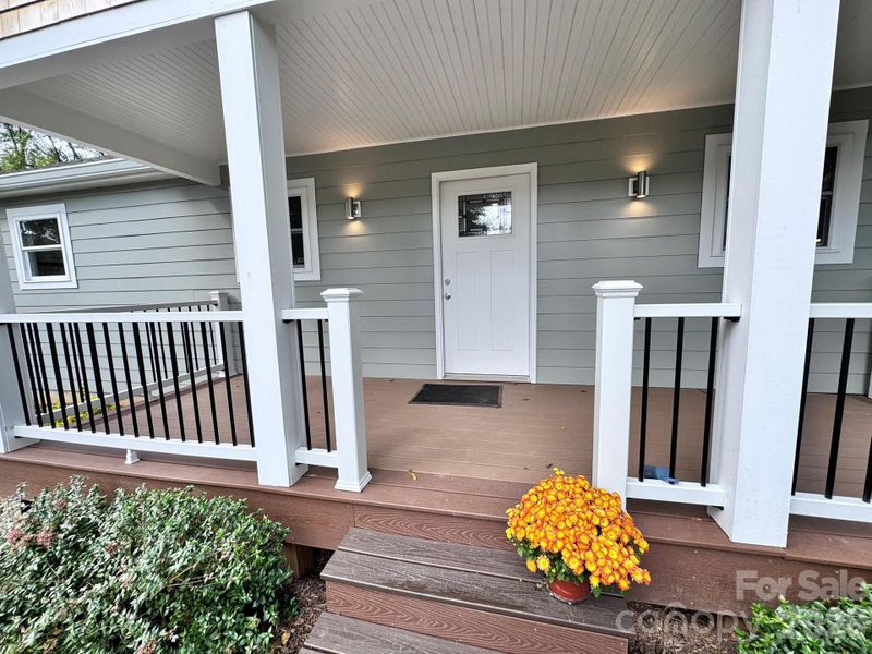 Exterior details and patio area of a home in , Asheville (Image 14). Exterior details and patio area of a home in , Asheville (Image 14).