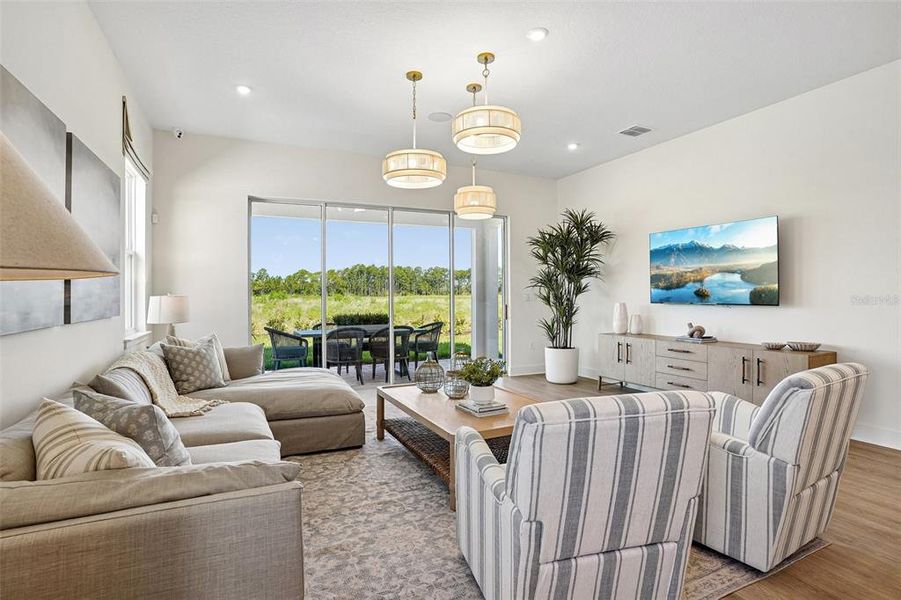 Furnished interior view inside a new home in Northlake at Ovation, Winter Garden (Image 14).