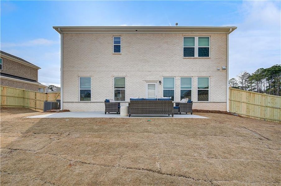 Exterior details and patio area of a home in Burchwood, Stockbridge (Image 24).