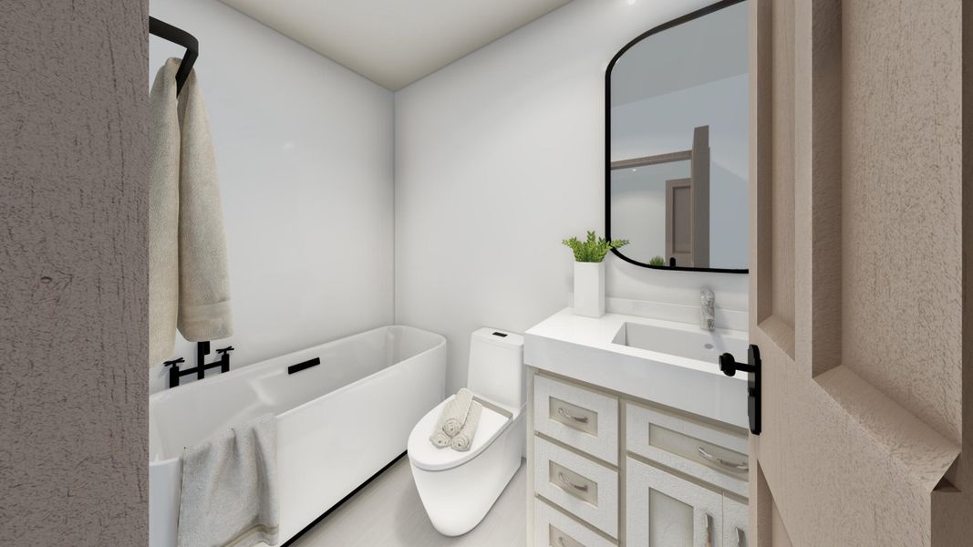Furnished interior view inside a new home in , Isle Of Palms (Image 51).