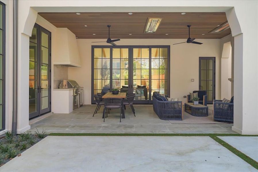 Exterior details and patio area of a home in , Dallas (Image 27).