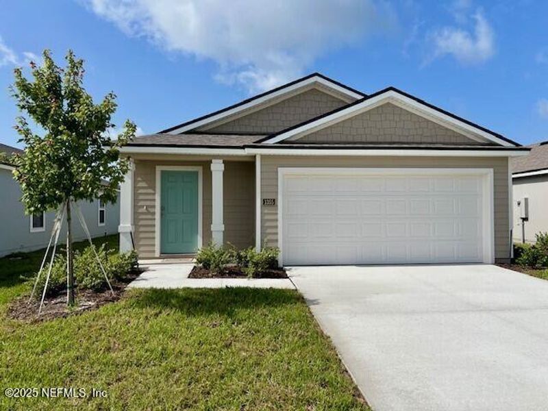 Front exterior of a new home in Rookery, Green Cove Springs, FL, highlighting curb appeal (Image 12). Front exterior of a new home in Rookery, Green Cove Springs, FL, highlighting curb appeal (Image 12).