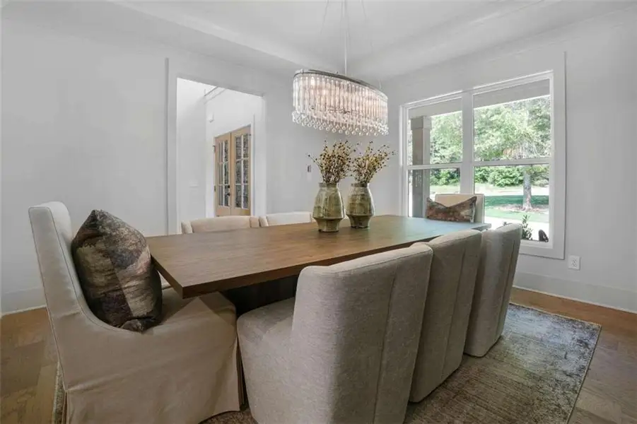 Furnished interior view inside a new home in Steeplechase, Hoschton (Image 9).