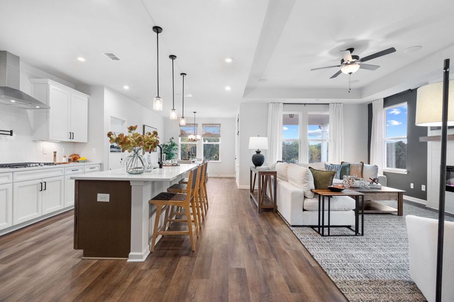 Representative furnished interior of a home built from the The Edison C by Davidson Homes LLC in Kelly Preserve, Loganville (Image 13).