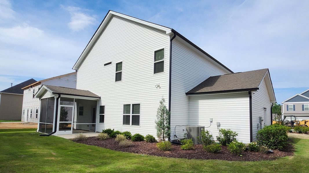 Exterior details and patio area of a home in Lexington Woods South, Fayetteville (Image 4).