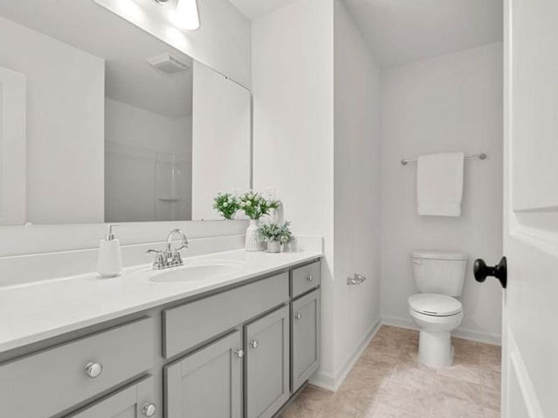 Representative furnished interior of a home built from the Haven TH by True Homes in Somerset Heights Townhomes, Winston-Salem (Image 19).