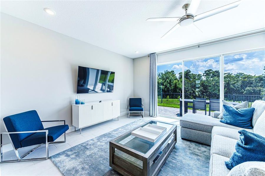 Furnished interior view inside a new home in , Kissimmee (Image 9). Furnished interior view inside a new home in , Kissimmee (Image 9).
