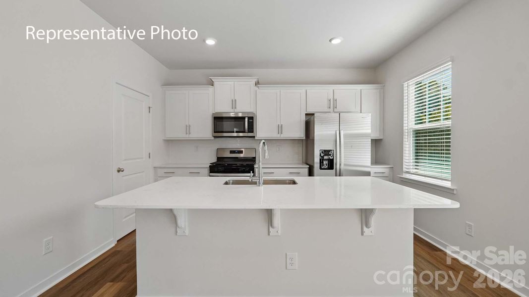 Furnished interior view inside a new home in Secrest Commons, Monroe (Image 3).